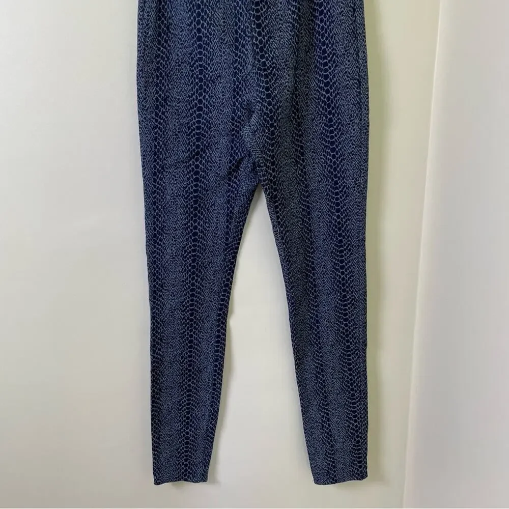 REVOLVE Superdown Snakeskin Print Pants in Navy SIZE XS